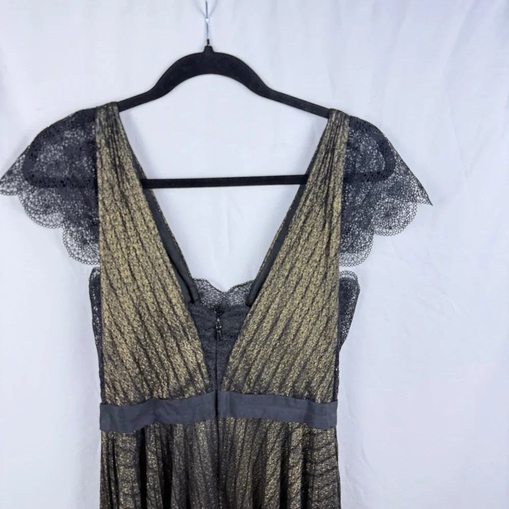 Catherine Deane Novia Lace Midi Dress 10 Formal Art Deco Cocktail Old Money NWOT